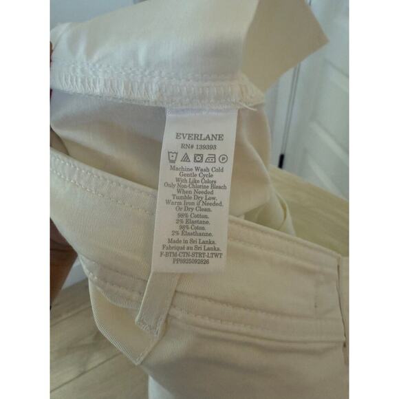 Everlane The Lightweight Straight Leg Crop Off White Size 14 - Picture 6 of 15